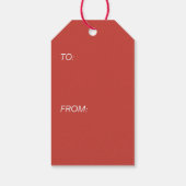 Mooey Kerst Koe Gift Labels Cadeaulabel (Achterkant)