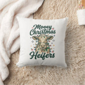 Mooey Kerst Koeien Grappig Koe Kerst Ontwerp Kussen (Deken)
