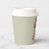 Mooey Kerst Westerne Koe Lover Club Xmas Seizoen Papieren Bekers (Rechts)