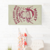 Mooey Kerst Westerne Koe Lover Club Xmas Seizoen Spandoek (Insitu)