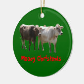 Mooey Kerstmis Keramisch Ornament (Links)