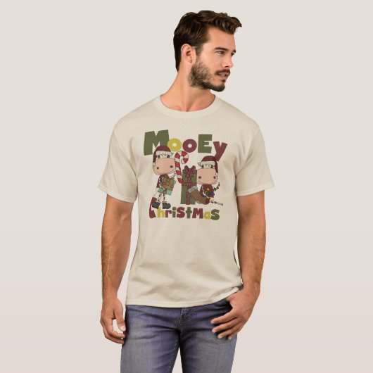 Mooey Kerstmis T-shirt (Voorkant volledig)