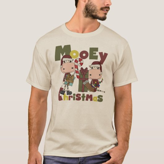 Mooey Kerstmis T-shirt (Voorkant)