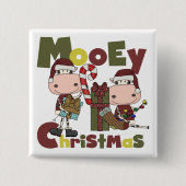 Mooey Kerstmis Vierkante Button 5,1 Cm (Voorkant)
