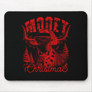 Mooey Kerstmis Westerse Vaars Schotse Hooglander K Muismat