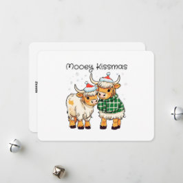 Mooey Kissmas Cartoon Koe Kerstvakantie Kaart