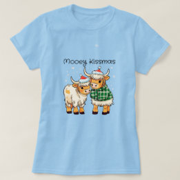 Mooey Kissmas Highland Koeien Shirt