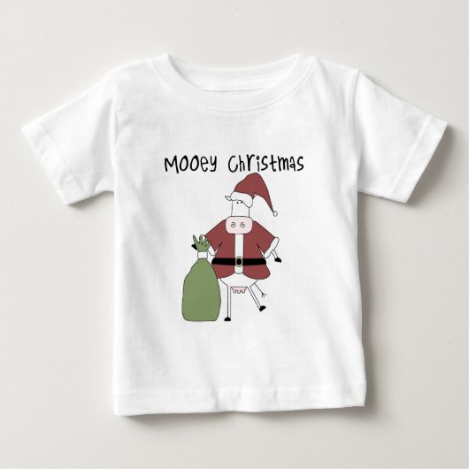 Mooey Koe Kerst Tshirts en Cadeaus (Voorkant)