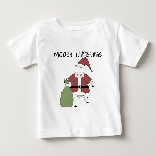 Mooey Koe Kerst Tshirts en Cadeaus (Voorkant)