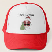 Mooey Koe Kerst Tshirts en Cadeaus Trucker Pet (Voorkant)