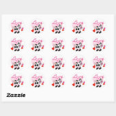 Mooey Love Valentijn Ronde Sticker (Vel)