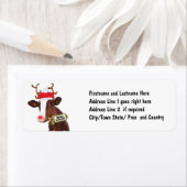 Mooey Merry Christmas Rendier Koe Etiket (Insitu)