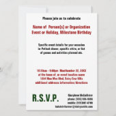 Mooey Merry-kerstrendierenkool Kaart (Achterkant)