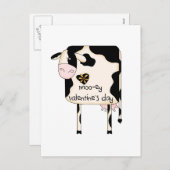 Mooey Valentijn T-shirts en cadeautjes Feestdagenkaart (Voorkant / Achterkant)