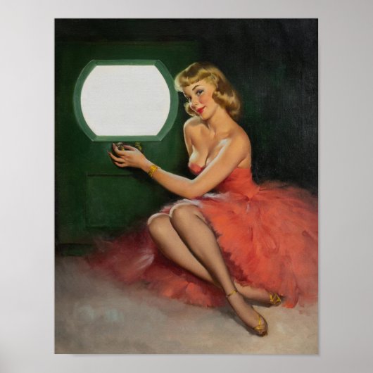 Mooi 1950 Pinup Poster (Voorkant)