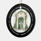 MOOI 1e HUIS SAMEN, GROENE DEUR Keramisch Ornament (Links)