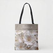 Mooi 3D wit Gardenia bruids Tas (Voorkant)