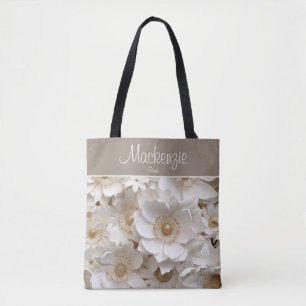 Mooi 3D wit Gardenia bruids Tas