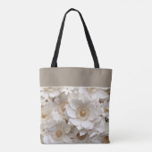 Mooi 3D wit Gardenia bruids Tas (Achterkant)
