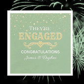 Mooi aangepast verloving servet