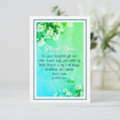 Mooi aangepaste trouwfeest bedankbrief bedankkaart (Staand voorkant)