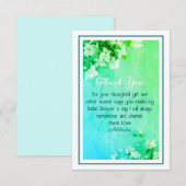 Mooi aangepaste trouwfeest bedankbrief bedankkaart (Voorkant / Achterkant)