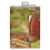 Mooi aanraakmoment tussen houten eenden heupfles (Achterkant)