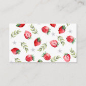 Mooi aardbeienboek verzoek baby shower bijlage (Achterkant)