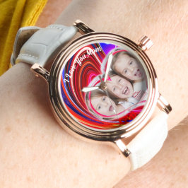 Mooi Abstract Elegant Roos Goud Horloge