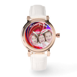 Mooi Abstract Elegant Roos Goud Horloge