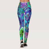 Mooi abstract marmer leggings (Achterkant)