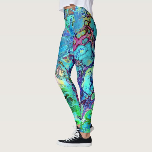 Mooi abstract marmer leggings (Links)