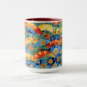 Mooi Abstract naadloos patroonontwerp Mok (Midden)