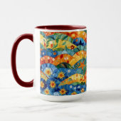 Mooi Abstract naadloos patroonontwerp Mok (Links)