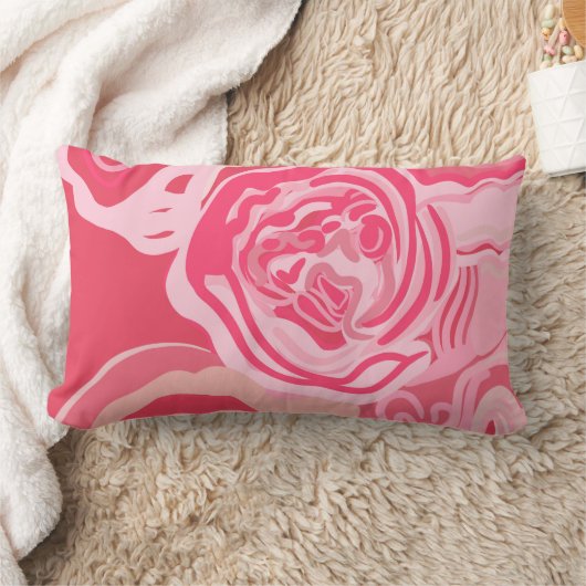 Mooi abstract rozen design kussen (Deken)