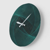 Mooi Abstract smaragdgroen Grote Klok (Hoek)