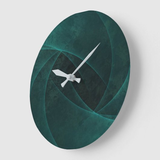 Mooi Abstract smaragdgroen Grote Klok (Hoek)