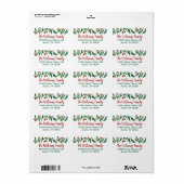 Mooi adres Holly Berry-kerstretouradres Etiket (Full Sheet)