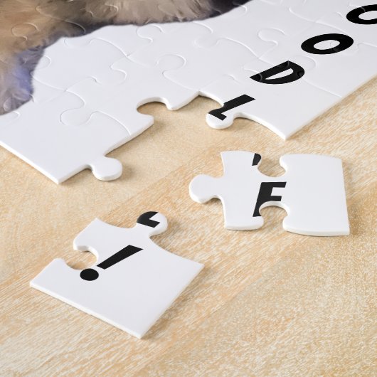 Mooi afbeelding van Birdie de Bernedoodle Legpuzzel (Zijkant)