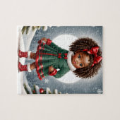 Mooi Afrikaans Amerikaans Meisje Puzzel (Horizontaal)