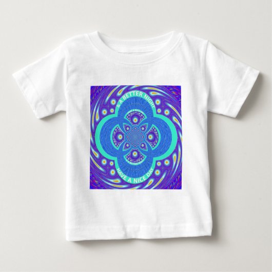 Mooi Afrikaans Blauw Mandala Flora ontwerp (Voorkant)