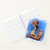 Mooi Afrikaans Drummer Meisje Notitieboek (Binnen)