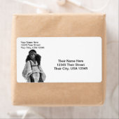 Mooi Afrikaans meisje Etiket (Insitu)