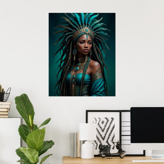 Mooi Afrikaans Queen Poster (Thuiskantoor)