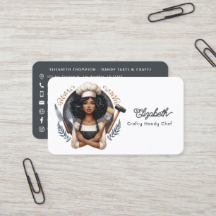 Mooi Afro Glam Ambachtelijke Zakelijke Branding Visitekaartje