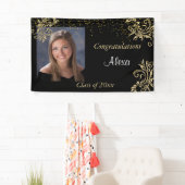 Mooi, Afstuderen, Gouden Glitter, Douanefoto, Spandoek (Insitu)