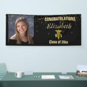 Mooi, Afstuderen, Gouden Glitter, Douanefoto, Spandoek (Beurs)