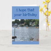 MOOI ALS DAG IN DE LAK OP UW *BIRTHDAAG** KAART (Gele Bloem)