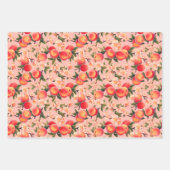 Mooi als een perzik, Peach Fuzz Thema Cadeau Inpakpapier Vel (Voorkant 3)