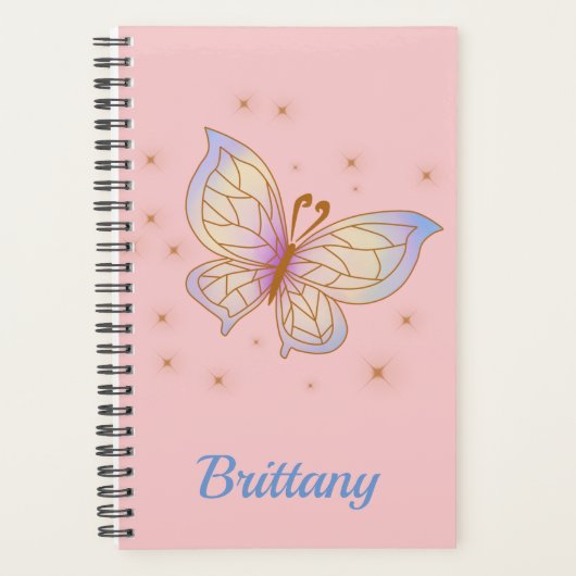 Mooi als een vlinder vliegen gratis gepersonalisee planner (Voorkant)